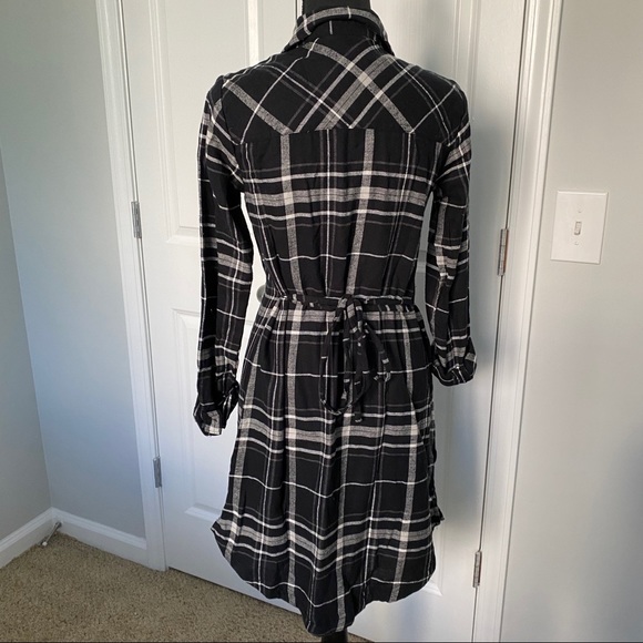 Plaid Flannel Fall Dress - Picture 3 of 7